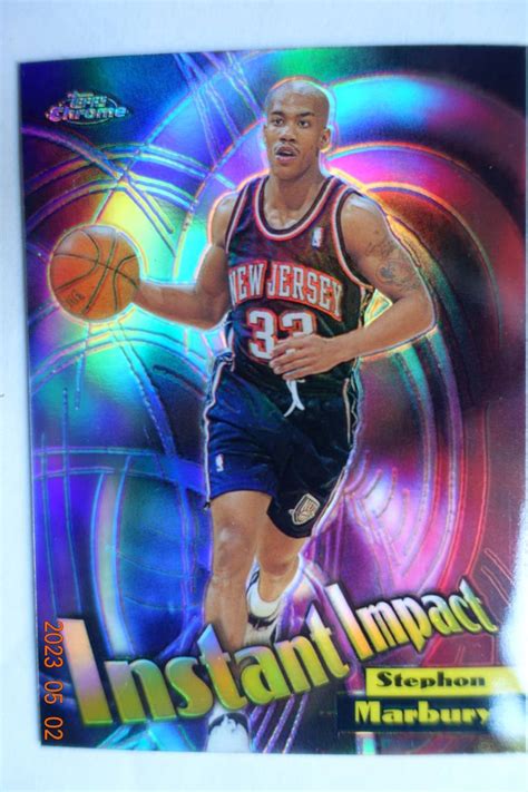 Letaostephon Marbury Topps Chrome Instant Impact