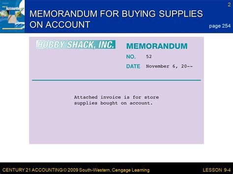 CENTURY 21 ACCOUNTING 2009 South Western Cengage Learning LESSON 9 4