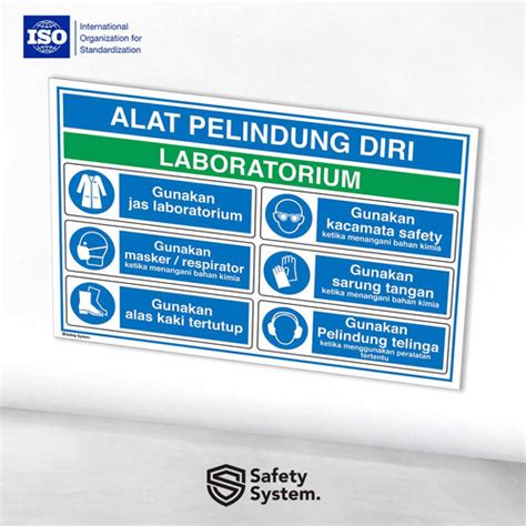 Jual Stiker Safety Sign K3 Alat Pelindung Diri Apd Ppe Laboratorium