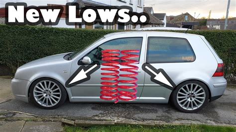 How To Install Lowering Springs On A Vw Golf Youtube