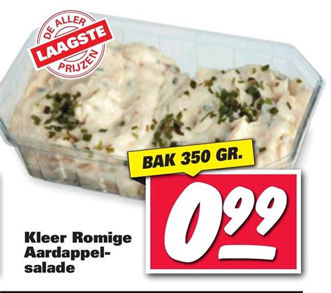 Kleer Romige Aardappel Salade G Aanbieding Bij Nettorama