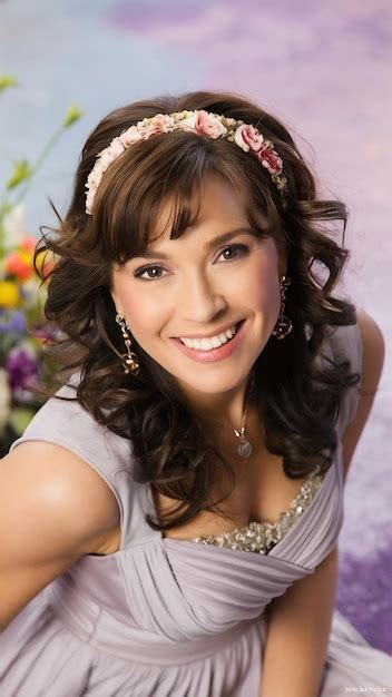 Smiley Brunette Woman Posing Front View Premium AI Generated Image