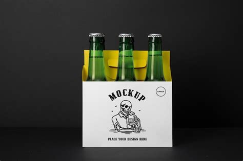 Premium Psd Beer Six Pack Mockup