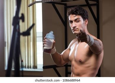 Man Naked Torso Sits On Floor Stock Photo 2212924349 Shutterstock