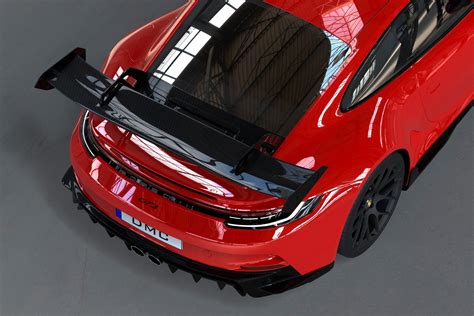 dmc porsche  gt cup carbon fiber rear wing big spoiler replaceme
