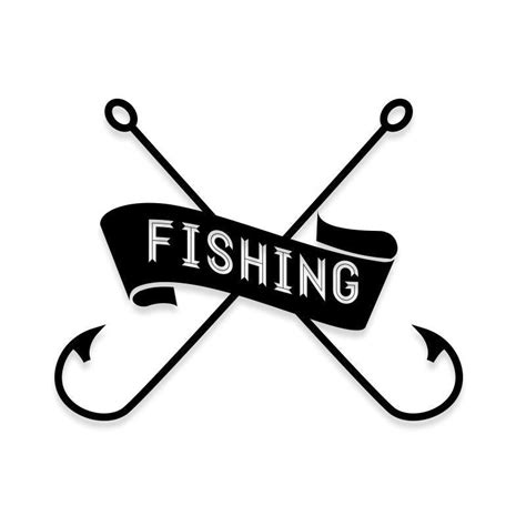 Fishing Hooks Car Vinyl Decal Sticker DecalChimp