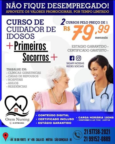 Cuidador De Idosos Salário Carga Horária - 7