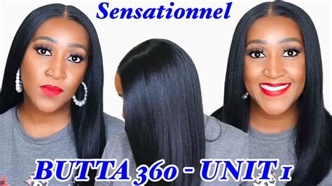 Long Bob Human Hair Dupe Sensationnel 360 BUTTA UNIT 1 HD Lace