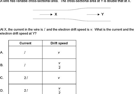 Homework And Exercises If The Cross Sectional Area Of A Wire Doubles