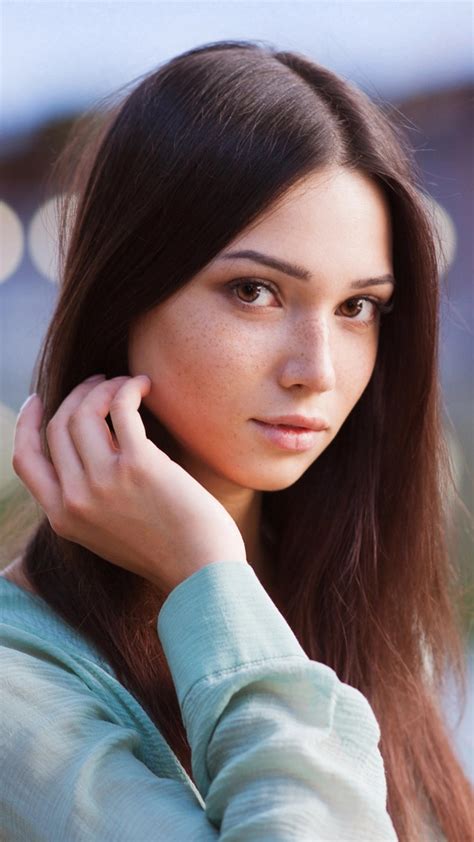 X Brown Eyes Brunette Depth Of Field Face Samsung Galaxy S S Google Pixel Xl Nexus