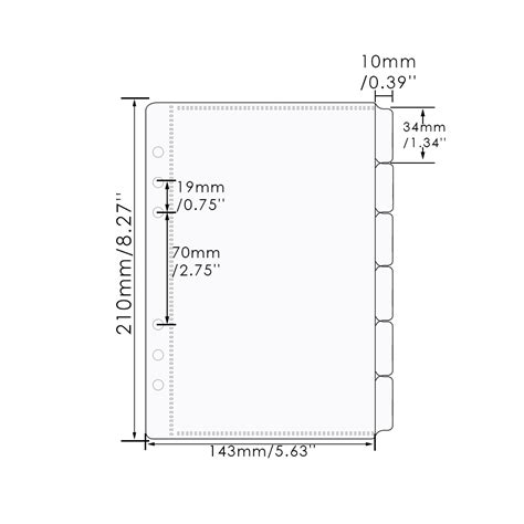 A A A Tabs Clear Pp Cash Envelopes Dividers Zipperless Loose Leaf