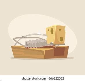 Mousetrap Icon Vector Flat Cartoon Illustration Stock Vector Royalty