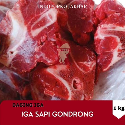 Jual Iga Gondrong Sapi Beef Neck Bone Tulang Leher Berdaging Kg