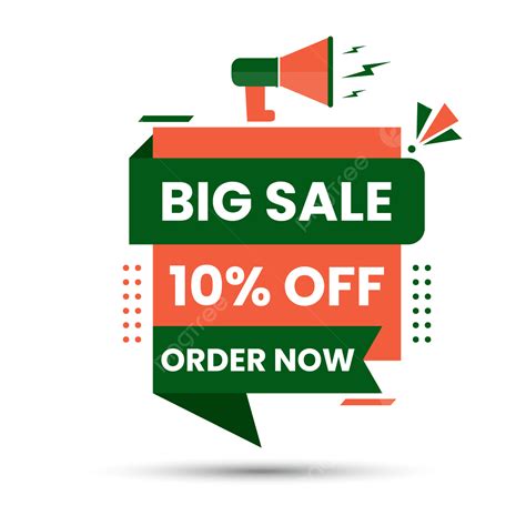 Transparent Sale Discount Offer Banner Up To 10 Off Price Tag