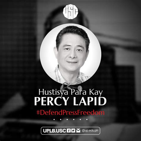 Up Los Baños Usc On Twitter Hustisya Para Kay Percy Lapid Mariing Kinukundena Ng Uplb Usc Ang