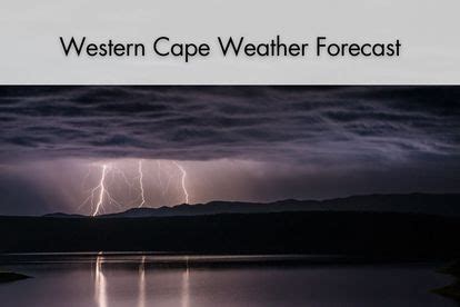 Western Cape Weather: SEVERE thunderstorms expected TODAY