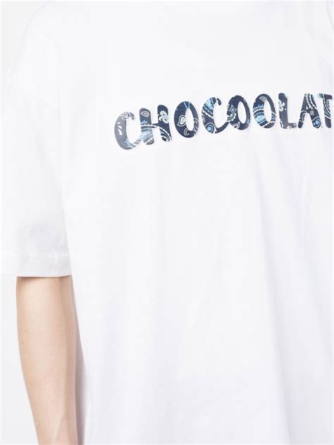 Chocoolate Logo Print Cotton T Shirt Farfetch