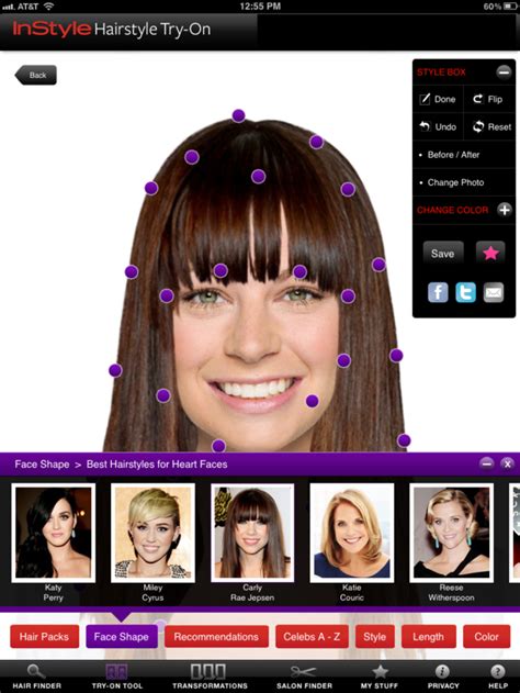 Hairstyles for different face shapes female app | hairstyles6g