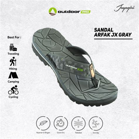 Promo Sandal Jepit Gunung Pria Outdoor Pro Arfax JX Grey 41 Kota