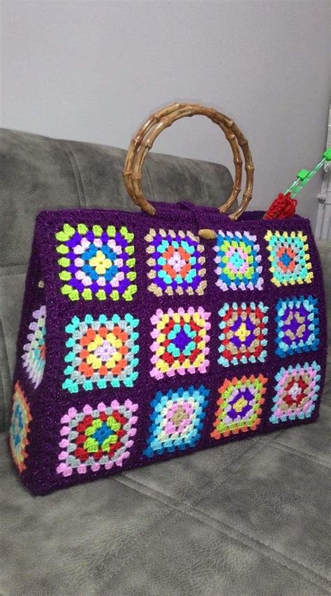 Pin Di Teresa Rubino Su Granny Square Bag Borse Fai Da Te Uncinetto