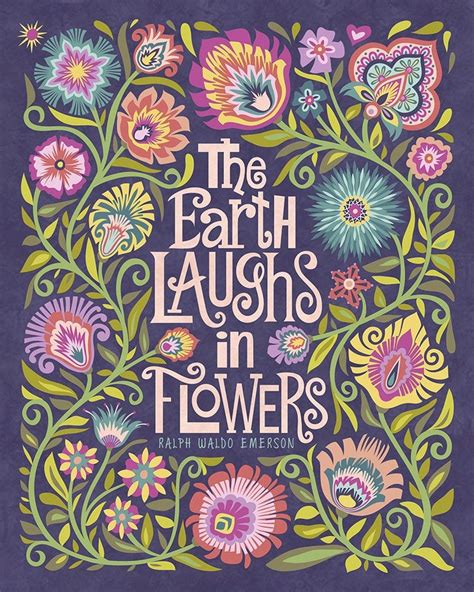 Wycinanki Floral Botanical Folk Art Print Quote The Earth Etsy Artofit