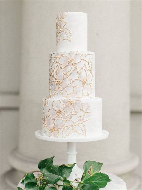 Elegant Wedding Cakes With Vintage Touches Modwedding White And