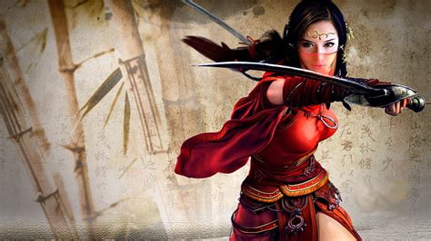 Samurai Digital Wallpaper Samurai Japan Japanese Warrior Women Sword Hd Wallpaper