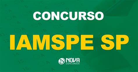 Concurso Iamspe Sp Novo Certame Para N Vel M Dio Autorizado