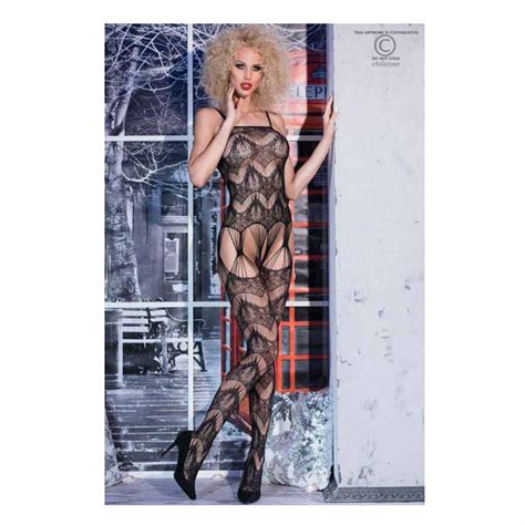 Catsuit Chilirose Negru Sex Shop