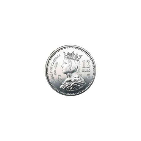 Moneda Conmemorativa 12 Euros 2004 Isabel