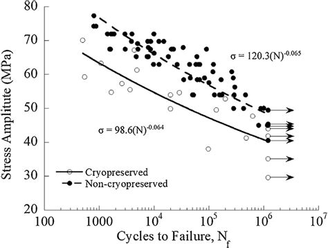 Fatigue Life Diagram Comparing The Fatigue Life Distributions Of The