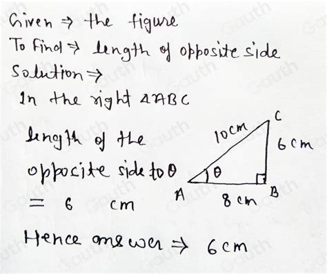 Solved Using The Diagram Below And With Reference To The Angle