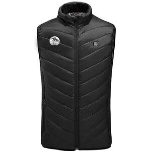 TRIGLICOLEUM Gilet Riscaldabile Unisex Con 3 Regolatori Di Temperatura