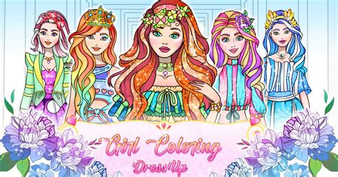 Girl Coloring Dress Up 🕹️ Play on CrazyGames