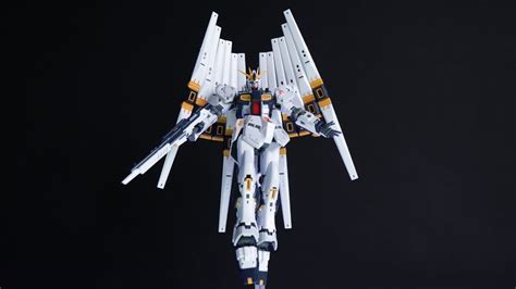 Like A Gundam Angel Rg Nu Gundam Double Fin Funnel Review Youtube