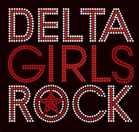 Custom Delta Girls Rock Hotfix Rhinestone Pattern Motif China Hotfix