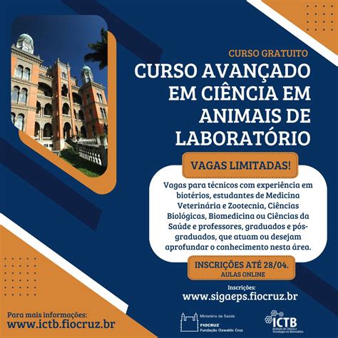 Inscrições abertas para curso online em Ciência em Animais de