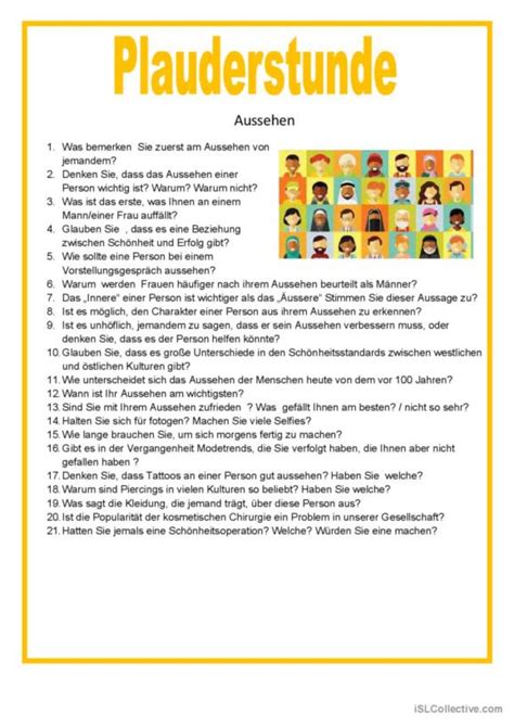 62 Plauderstunde English ESL Worksheets Pdf Doc