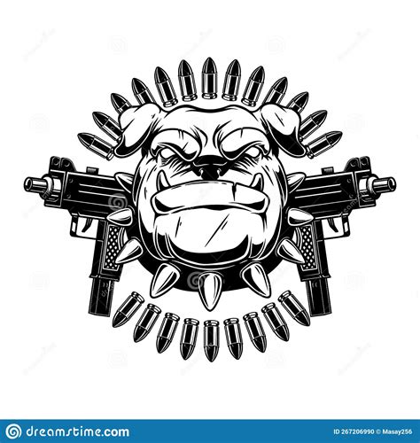 Crossed Assault Rifles On White Background Crossed Silhouette Ak