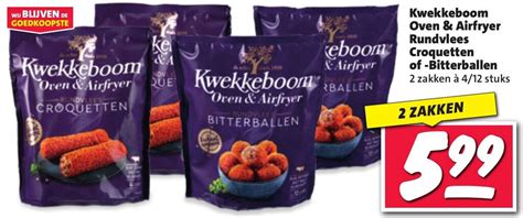 Kwekkeboom Oven Airfryer Rundvlees Croquetten Of Bitterballen