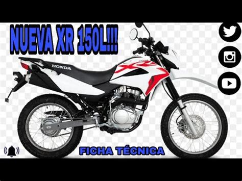 NUEVA HONDA XR 150L MODELO 2021 FICHA TECNICA YouTube