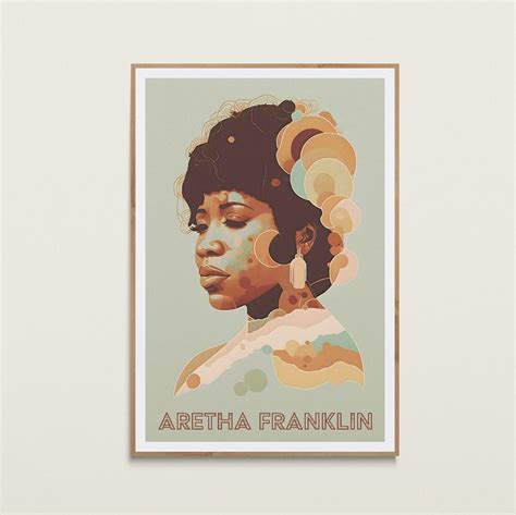 Aretha Franklin Art Print Vintage Wall Art The Queen Of Etsy