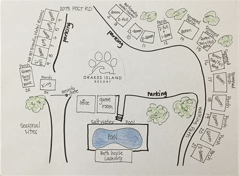 Wells Maine Pet Friendly Motel Map