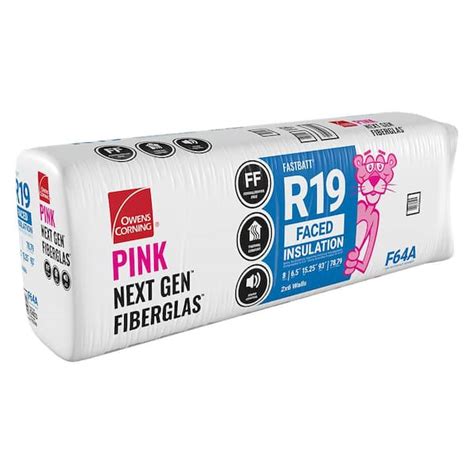 Owens Corning R 19 Kraft Faced Fiberglass Insulation Batt 15 1 4 In X 93 In F64a The Home Depot