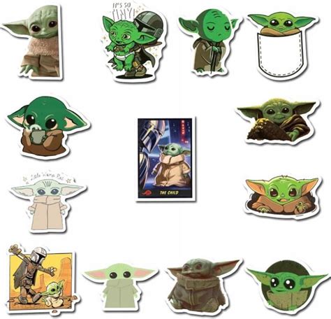 Naklejki Star Wars Baby Yoda Wodoodporne Szt Ceny I Opinie Ceneo Pl