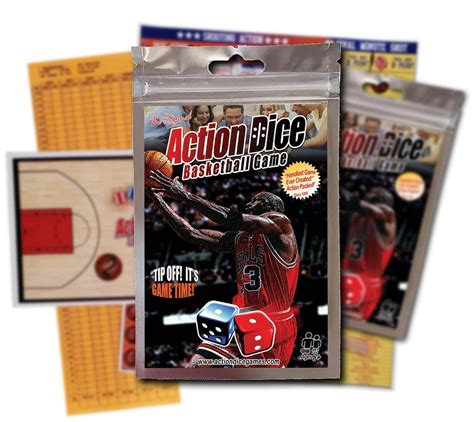 Action Dice Basketball Game Fast Easy Fun Nba Etsy