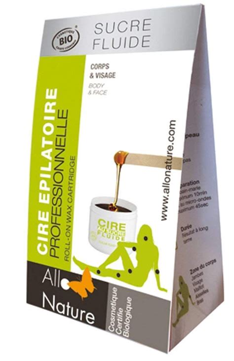 Allo Nature Cire Au Sucre Bio Bandes Et Spatule Permet Une Pilation