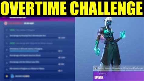 Free Overtime Rewards In Fortnite All Overtime Challenges Guide