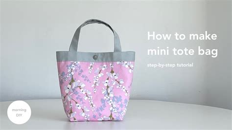 Diy Mini Tote Bag Tutorial How To Make Mini Tote Bag Youtube