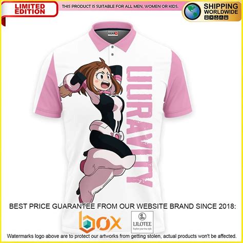 Hot Ochako Uraraka My Hero Academia Anime D Polo Shirt Express Your Unique Style With Boxboxshirt